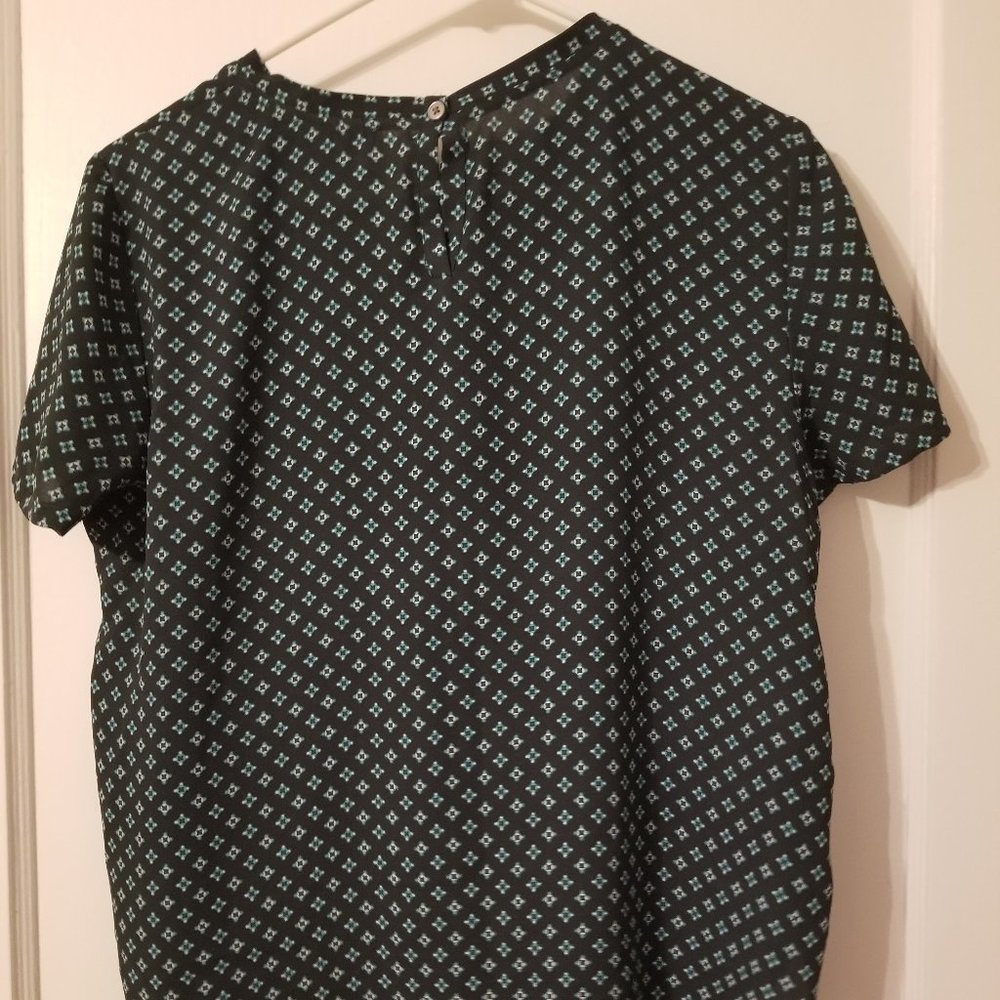 Loft green and blue blouse